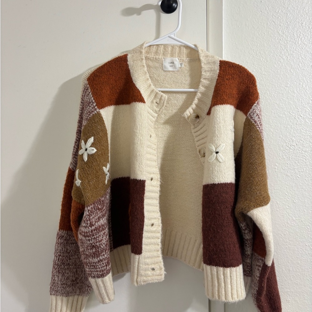 Colorful Patchwork Women's Sweater